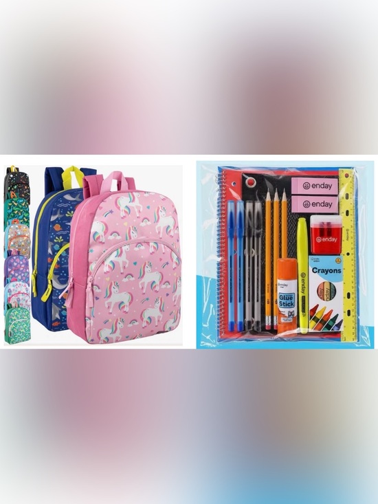 Other - Backpack and School Supply Bundle 22 Pcs (Choose 1 Backpack)